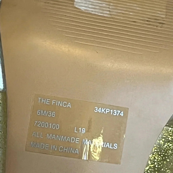 Katy Perry the Finca gold block heels  size 6 - Picture 6 of 7